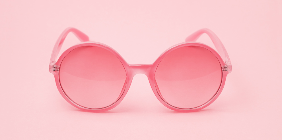 Rosarote Brille - verliebt sein, alles durch die rosarote Brille sehen